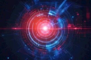 科技感炫酷圆形光效背景