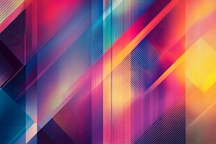 绚丽多彩几何渐变背景图