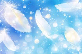 梦幻蓝羽背景图