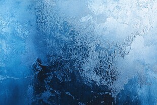 蓝色抽象冰霜纹理背景图