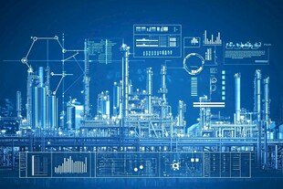 工业设施蓝图与数据展示