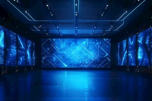 科技感舞台空间绚丽场景