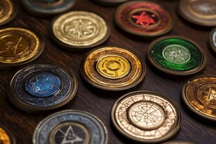 魔法主题精美金属纪念币