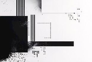 黑白几何抽象艺术背景