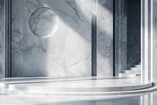 大理石空间的光影艺术