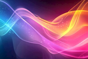 炫彩流动光线背景图