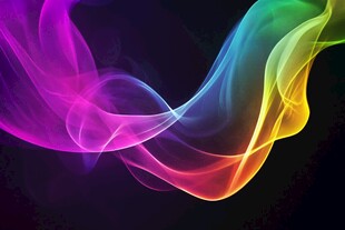 绚丽多彩动感烟雾背景图