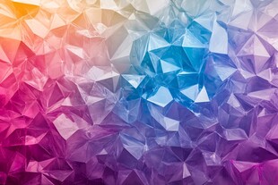 多彩多边形几何渐变背景