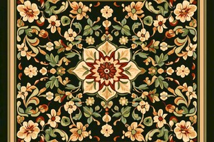 复古花卉地毯图案设计