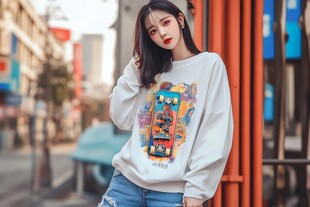 街头时尚少女的个性穿搭