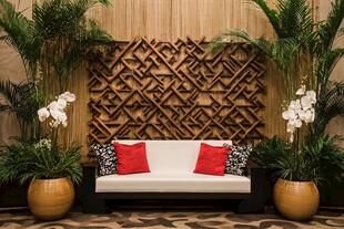 中式风格沙发绿植装饰景