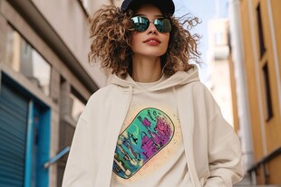 街头潮酷女孩的时尚穿搭