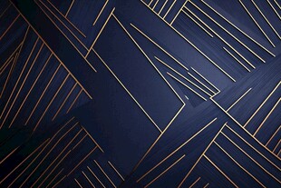 深蓝底金色线条抽象背景