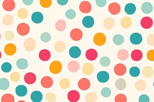 多彩波点图案背景