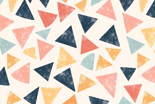 多彩几何三角图案背景