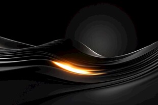 黑色流光波浪科技背景图