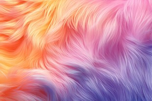 梦幻多彩毛绒纹理背景