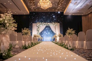 梦幻浪漫婚礼仪式场地布置