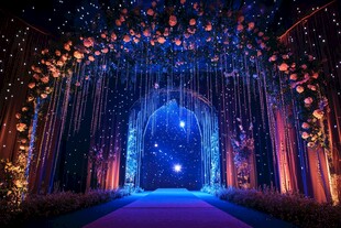 梦幻星空主题婚礼布置