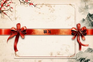 中式典雅喜庆边框背景图