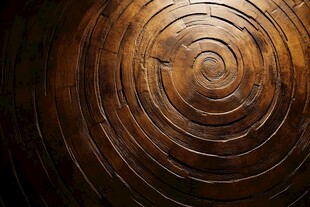 木质旋纹纹理艺术画面