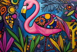 火烈鸟的绚丽奇幻世界