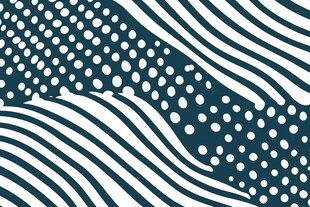 蓝白波点条纹几何图案