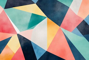 多彩几何抽象背景图案