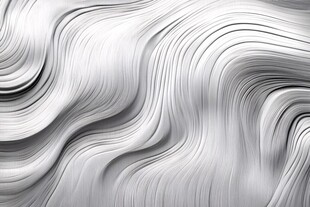银白流动波纹抽象背景图