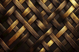 金色编织纹理背景图案