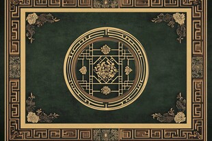中式古典花纹地毯图案
