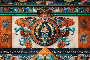 中式传统建筑精美装饰图案