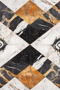 几何大理石拼花瓷砖图案