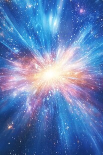 绚丽宇宙星空爆发景象