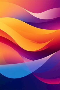 绚丽动感波浪抽象背景图