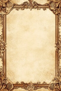 复古雕花边框背景图