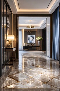 奢华现代风家居玄关空间