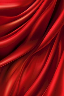 红色绸缎纹理背景图