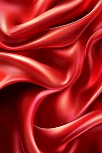 红色绸缎质感纹理背景
