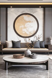 新中式客厅优雅家居氛围