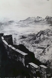 水墨长城 山川壮丽图景