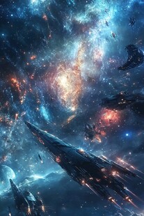 梦幻星际 宇宙飞船遨游图景