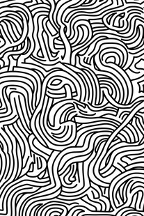 黑白线条抽象纹理图案