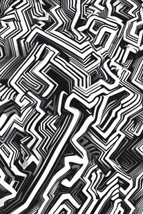 黑白抽象几何图案纹理