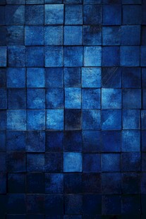 蓝色方块拼接纹理背景