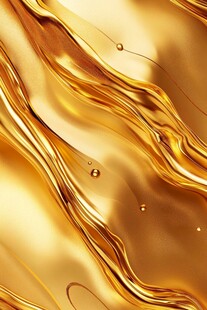 流动金液纹理艺术画面