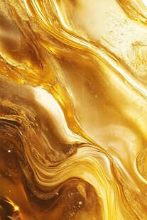 流动的金色液态纹理