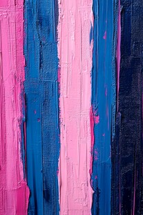 多彩条纹抽象艺术笔触