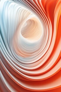色彩渐变的抽象螺旋图案
