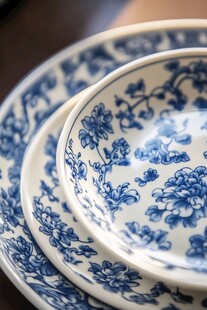 青花瓷餐具 传统典雅之美